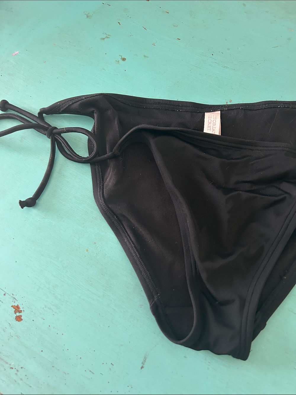 Victoria's Secret Black Side-Tie Bikini Bottom